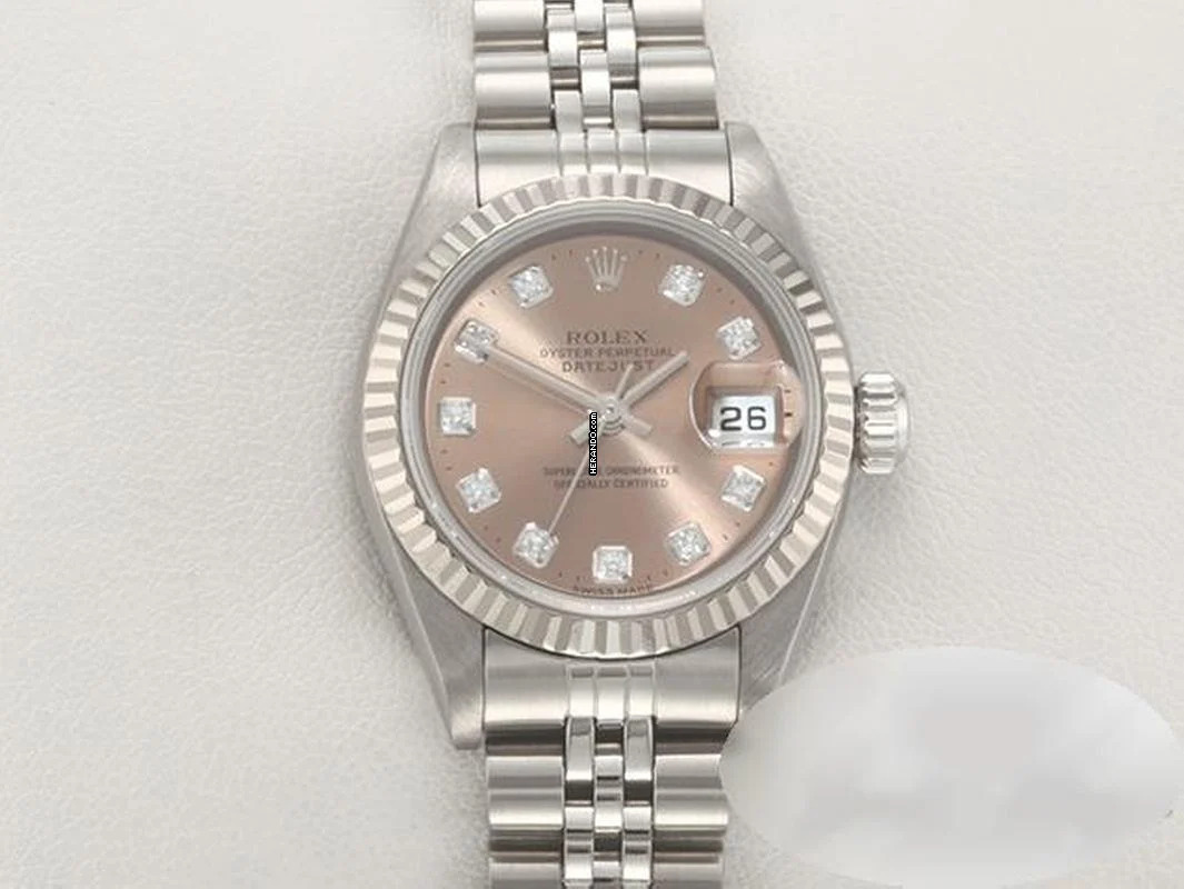 Rolex Lady-Datejust Stahl Weissgold 750 Diamanten 1997 Automatik Gold Damen Stainless Steel 18kt White Gold Jubilé-band Chronometer Oyster