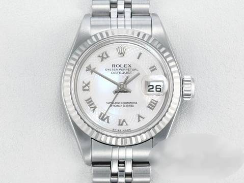  Rolex Lady-Datejust Edelstahl Weissgold 750 2004 Perlmutt Automatik Stahl Stainless Steel 18kt White Gold Jubilé-band Chronometer Oyster 