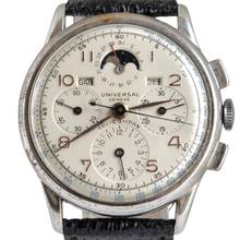 Thumbnail von Universal Genève Tri-Compax Chronograph 42201 Tri-Compax full calendar Moonphase 1950
