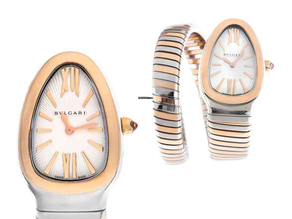  Bulgari Serpenti Tubogas Ref.103708 2025 Full Set Ungetragen Serpenti Tubogas Stahl 18kt Roségold 