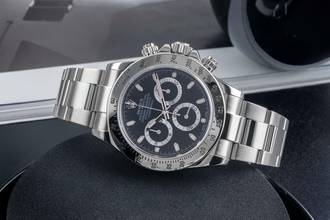 Thumbnail von Rolex Daytona Black Dial Chronograph Stahl Automatik Herrenuhr Ref. 116520 B&P