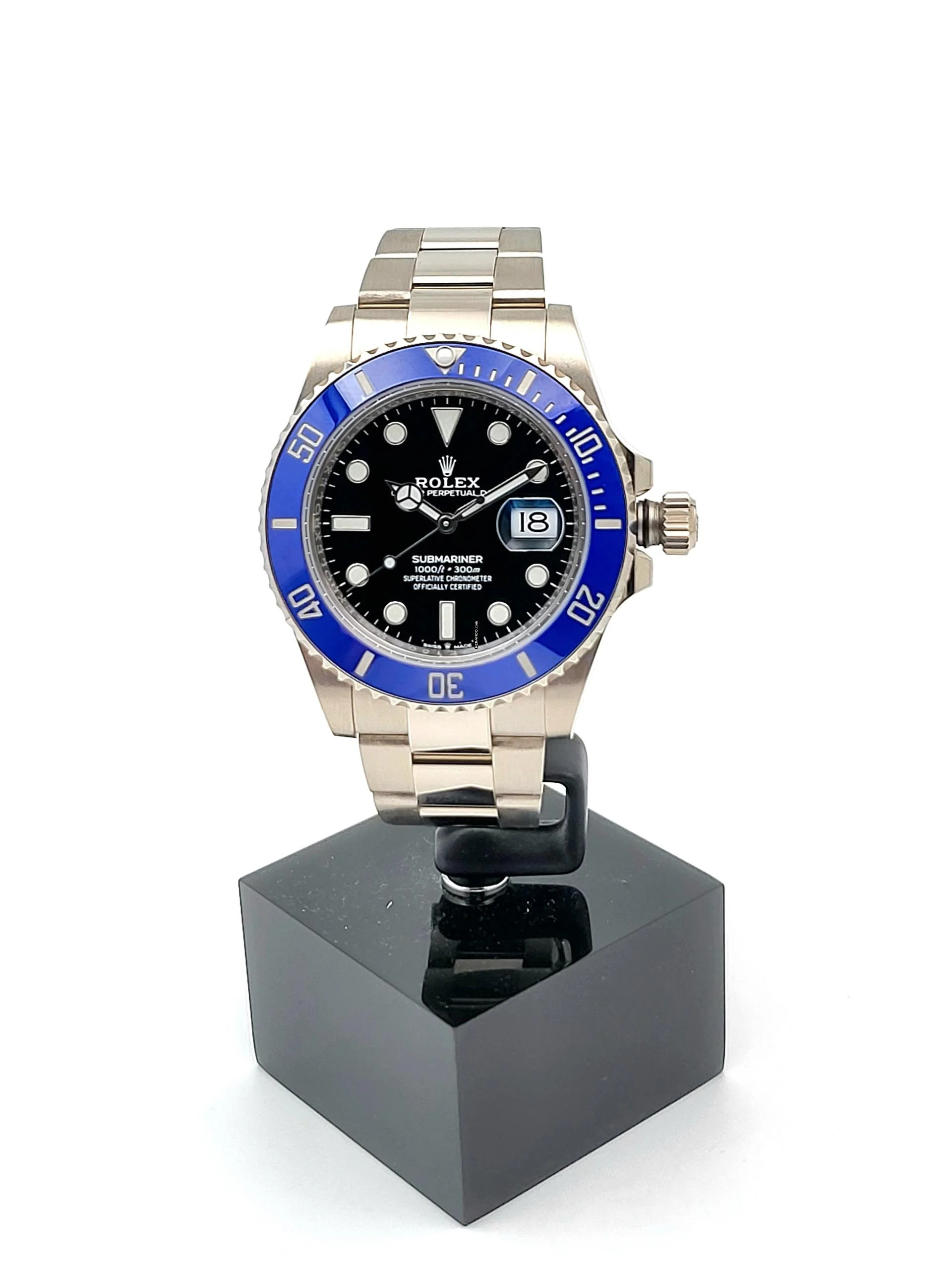 Rolex Submariner Date Smurf cooki monster 18 kt. Gold Full Set 2022