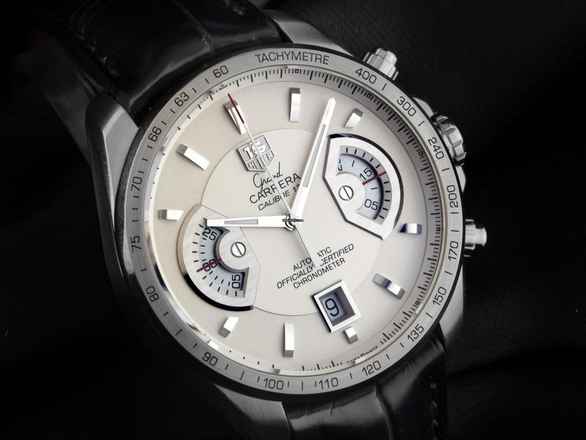  TAG Heuer Grand Carrera Ref.CAV511B.FC6225 2013 Full Set wie Neu Vintage Grand Carrera Krokoleder Faltschließe 