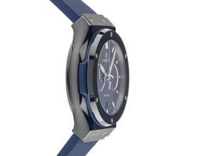 Thumbnail von Hublot Classic Fusion Chronograph Ceramic Blue Ref.541.CM.7170.RX 2025 Full Set Ungetragen Classic Fusion Ceramic Blue Faltschließe