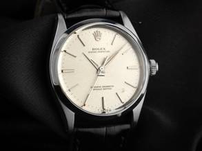 Thumbnail von Rolex Oyster Perpetual 34 Ref.1002 1966 original Box sehr gut Vintage Oyster Perpetual Krokoleder