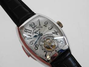 Thumbnail von Franck Muller Platinum Tourbillon Repetition Watch 36 X 50MM. 7880 RMT RARE Rarität Platinum Tourbillon Repetition Herrenuhr mit Box