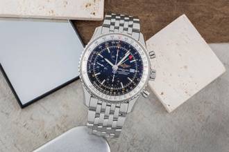 Thumbnail von Breitling Navitimer World GMT Chronograph Automatik Ref. A24322 Klassiker B&P