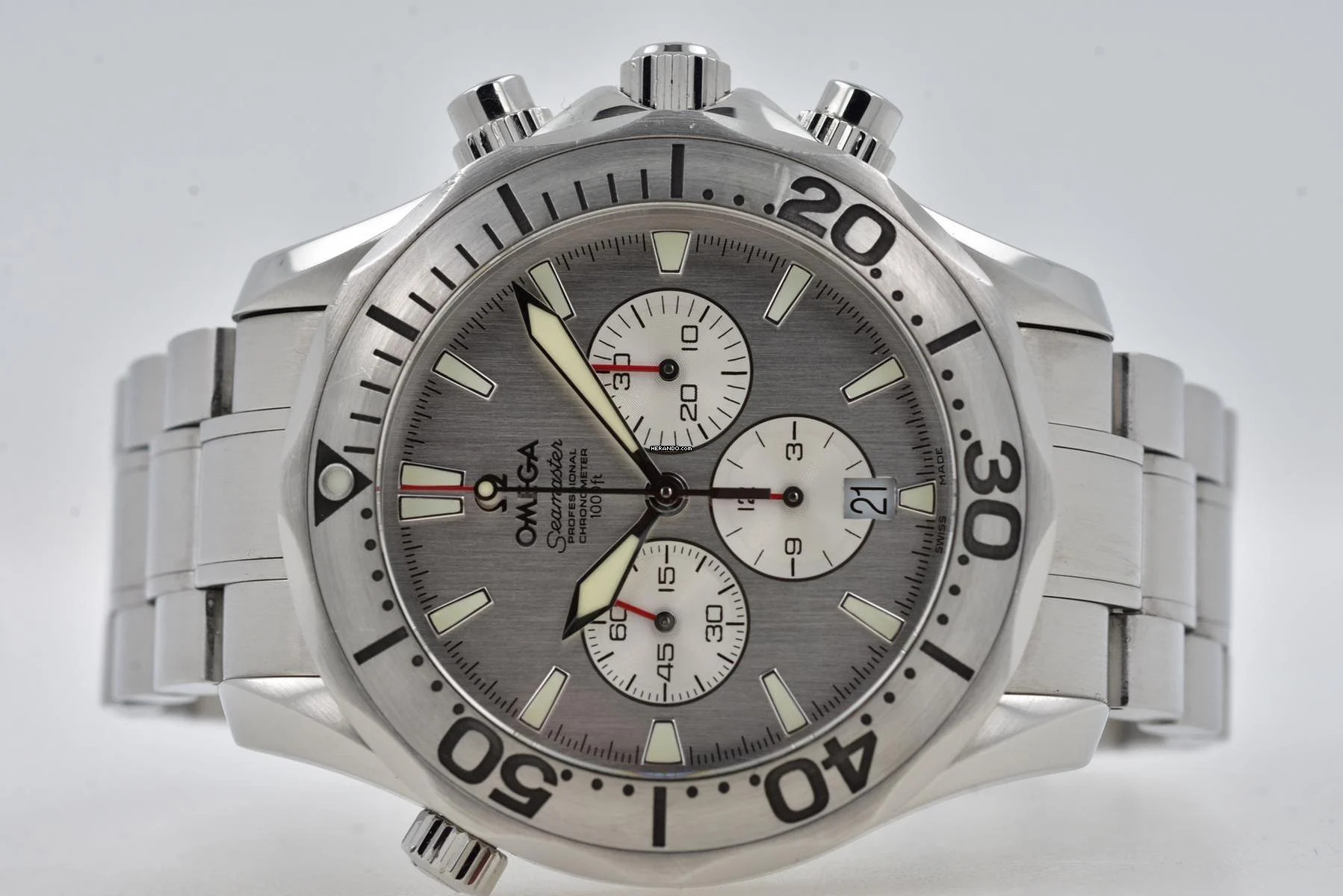 Omega Seamaster Chronograph US Special Edition Silver Dial 2589.30