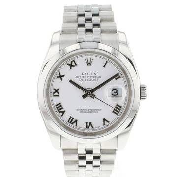  Rolex Datejust 36 Jubilee White Roman Dial 