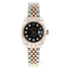 Thumbnail von Rolex Lady-Datejust 26 Steel/Everose Jubilee Black Diamond Dial
