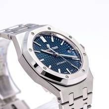 Thumbnail von Audemars Piguet Royal Oak Selfwinding 37 Blue – 15450ST.OO.1256ST.03 – like NEW – 2018 Full Set