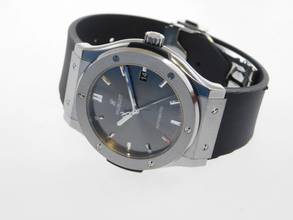 Thumbnail von Hublot Classic Fusion Racing Grey im Full Set aus 2021 LC 100 Deutschland Neuzustand mit Kautschukband und Faltschließe