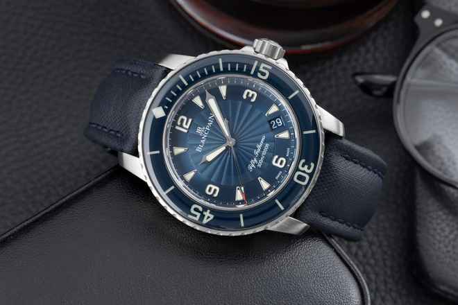  Blancpain Fifty Fathoms Stahl Automatik Ref. 5015d-1140-52b Box & Papiere 2023 