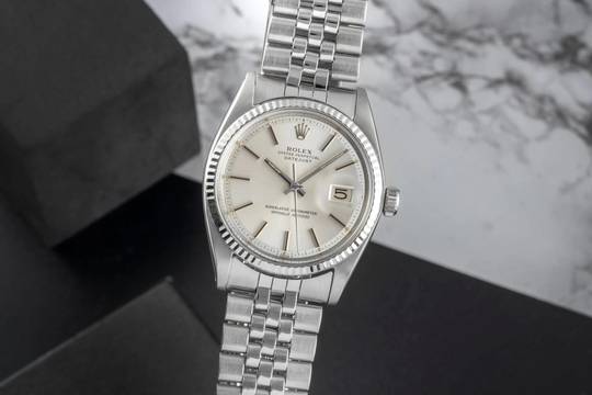  Rolex Datejust 36 Stahl / Weissgold Automatik Herrenuhr Ref. 1601 Klassiker 
