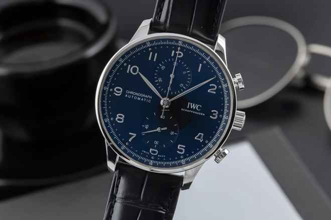  IWC Portugieser Chronograph Automatik Stahl Ref. IW371609 B&P 2020 