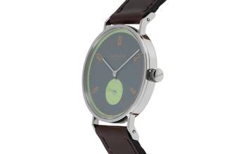 Thumbnail von NOMOS Tangente Super 30 Feldmausgrau Stahl Handaufzug Limited B&P 2004