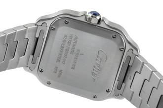 Thumbnail von Cartier Santos Stahl Automatik Herrenuhr Medium WSSA0010 B&P 2018