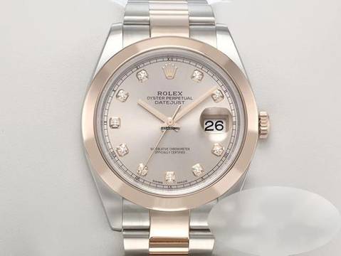 Rolex Datejust 41 41mm 126301 Edelstahl Rosegold 750 Diamanten Automatik Stahl Gold 