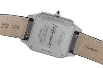 Thumbnail von Cartier Santos Dumont Black Lacquer Handaufzug Herrenuhr Ref. WSSA0046 B&P 2024