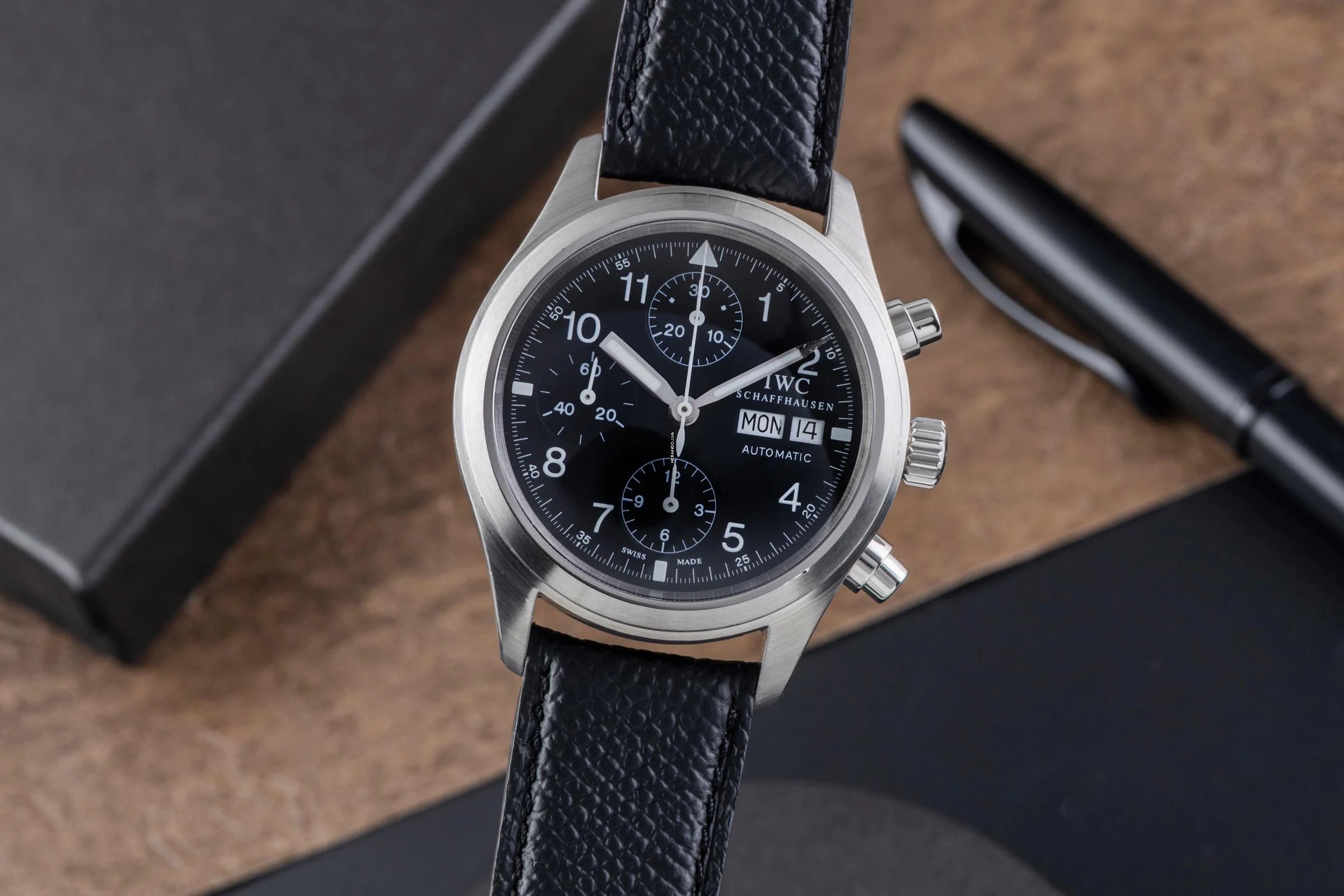 IWC Fliegeruhr Chronograph Automatik Edelstahl Herrenuhr IW370603
