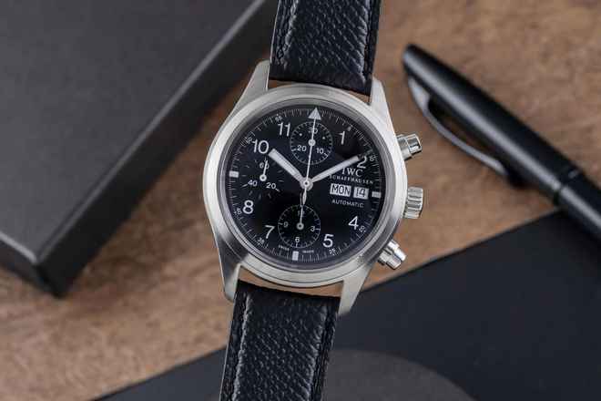  IWC Fliegeruhr Chronograph Automatik Edelstahl Herrenuhr IW370603 
