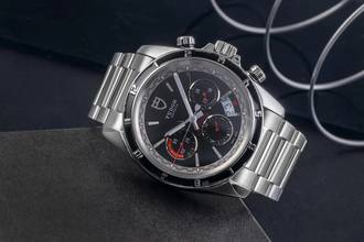 Thumbnail von Tudor Grantour Chrono Chronograph Edelstahl Black Dial Automatik Herrenuhr Ref. 20530