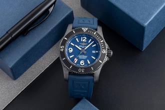 Thumbnail von Breitling Superocean 46 Automatik 46 Black Steel Herrenuhr Ref. M17368B71B1S1 B&P