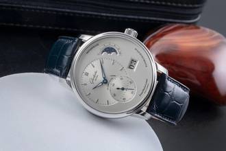 Thumbnail von Glashütte Original PanoMaticLunar Stahl Automatik Herrenuhr Ref 1-90-02-42-32-01 Papiere