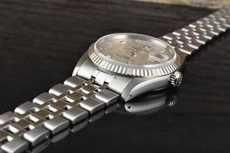 Thumbnail von Tudor Prince Date 76214 Stahl / Weißgold Linen Diamond Dial