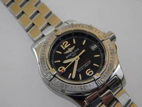 Thumbnail von Breitling Colt Oceane II Damenuhr mit schwarzem Zifferblatt 33 mm wie Neu. original Papiere TOP