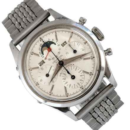  Universal Genève Tri-Compax Chronograph 22297-3 Tri-Compax full calendar Moonphase 1958's TOP Condition 