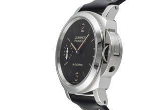 Thumbnail von Panerai Luminor Base 8 Days Stahl Handaufzug Herrenuhr Ref. PAM00915 B&P 2023