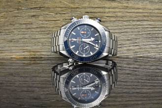 Thumbnail von Omega Seamaster Planet Ocean Chronograph Co-Axial 45.5 Master Chronometer Blue Keramik B&P 2016