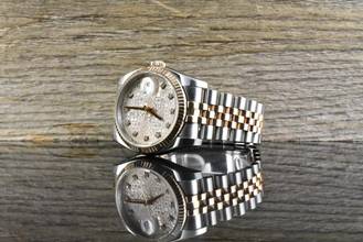 Thumbnail von Rolex Datejust 36 Stahl & Roségold - Pink Computer Diamond Dial - B&P 2013