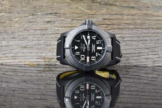  Breitling Avenger Seawolf Night Mission 45MM Black Military Automatic 2024 Full Set 