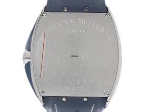 Thumbnail von Franck Muller Vanguard Blue Yachting Ref.V45SCDT 2021 Full Set Neu Vanguard Blue Yachting Diamanten 12,00ct Kautschuk Krokoleder Faltschließe