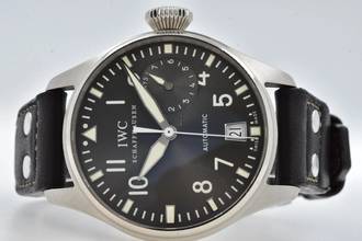 Thumbnail von IWC Große Fliegeruhr Big Pilot 7 days 18k White Gold IW500402 Weißgold 186g