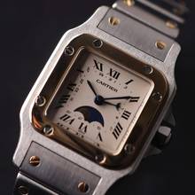 Thumbnail von Cartier Santos Galbée PM Steel Gold Moonphase