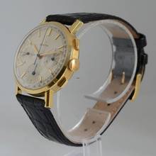 Thumbnail von Zenith Stellina chronograph Tricompax caliber 146H yellow gold 18KT 1955’s