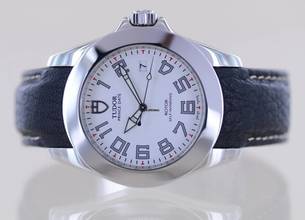 Thumbnail von Tudor Prince Date Classic Lederband white Dial Stahl 39mm B+P rar