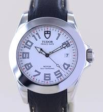 Thumbnail von Tudor Prince Date Classic Lederband white Dial Stahl 39mm B+P rar