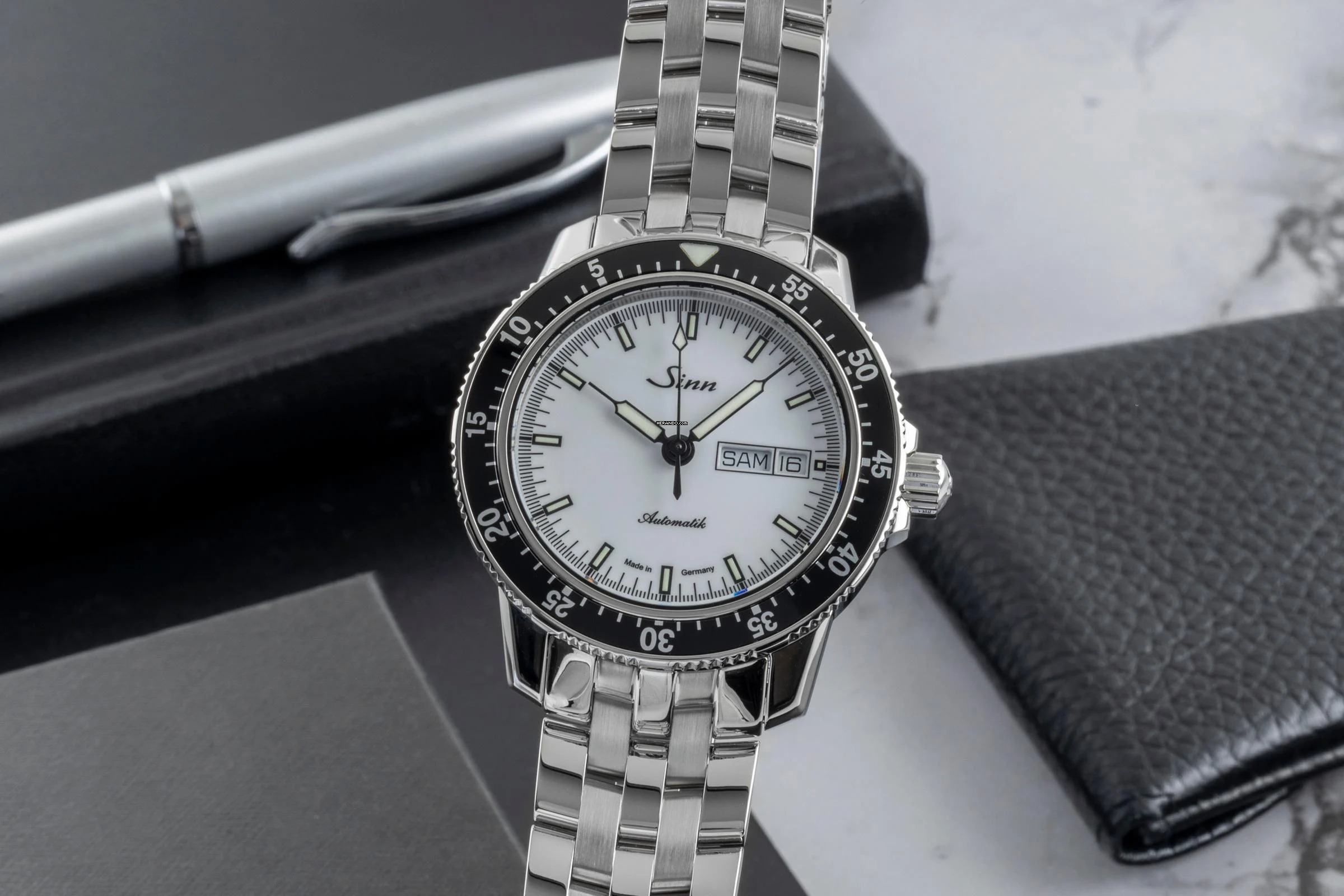 Sinn 104 St Sa I W Fliegeruhr Edelstahl Automatik Ref. 104.012 B&P