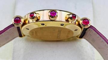 Thumbnail von Chopard Imperiale 18Kt.Yellowgold Ruby/Diamonds Factory Setting Top Condition with box 33mm Quartz rare Piece