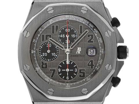  Audemars Piguet Royal Oak Offshore Chronograph Ref.26170TI.OO.1000TI.01 2014 Full Set sehr gut Vintage Royal Oak Offshore Titan 