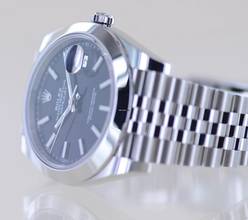 Thumbnail von Rolex Datejust 41 black Dial B+P 126300 Jubiléband Top Klassiker