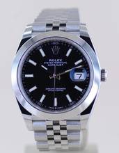 Thumbnail von Rolex Datejust 41 black Dial B+P 126300 Jubiléband Top Klassiker