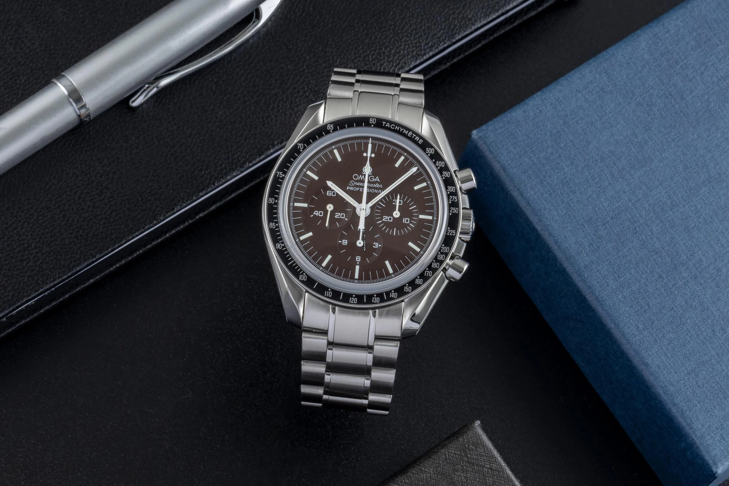 Omega Speedmaster Professional Moonwatch Brown Chronograph Handaufzug 311.30.42.30.13.001