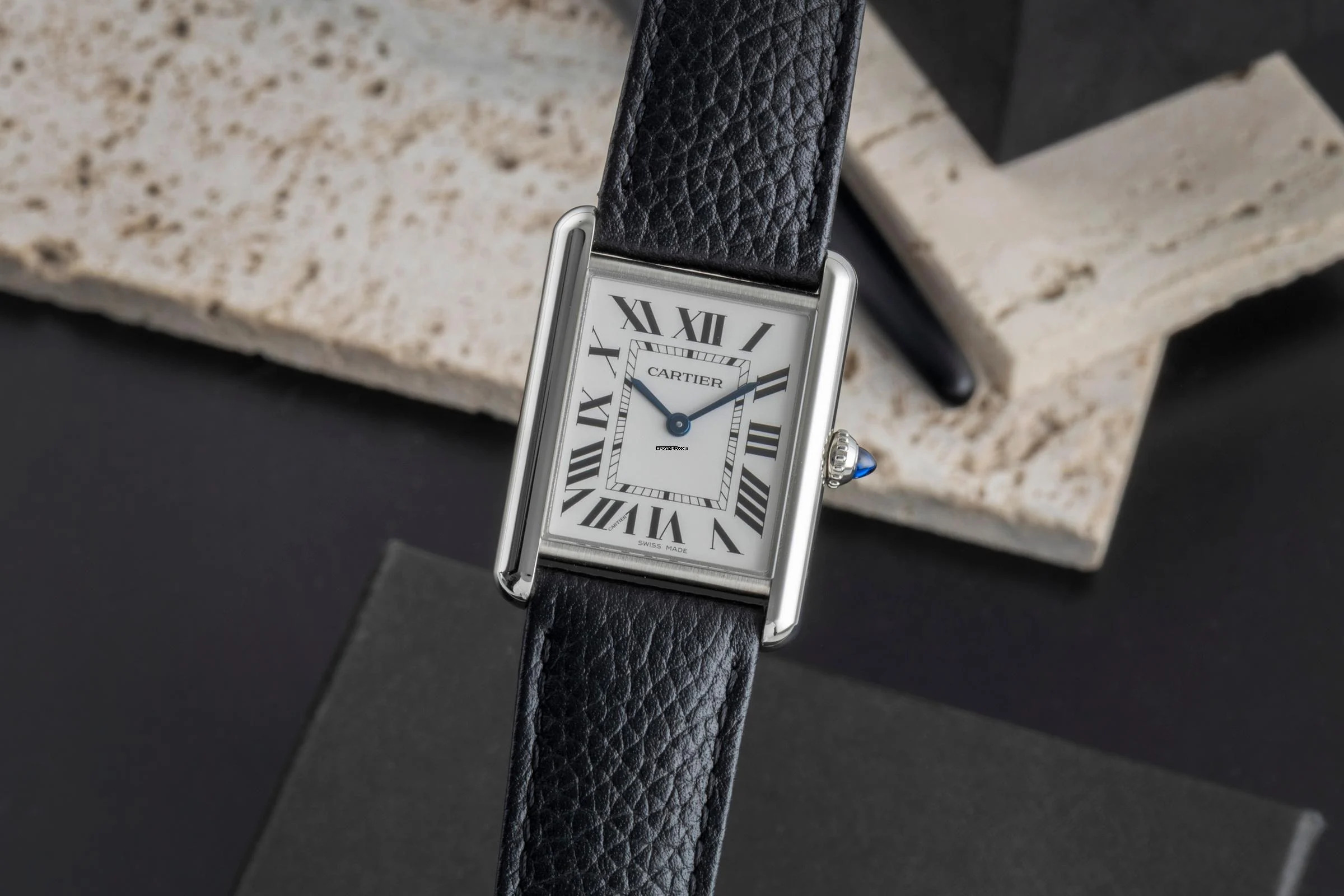 Cartier Tank Must Edelstahl Herrenuhr Ref. WSTA0041 Box & Papiere
