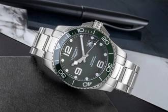 Thumbnail von Longines HydroConquest Hydro Conquest Stahl Automatik Herrenuhr Ref. L3.782.4.06.6 B&P 2020