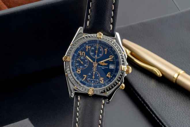  Breitling Chronomat Chronograph Stahl / Gold Automatik Herrenuhr Ref. B13050.1 